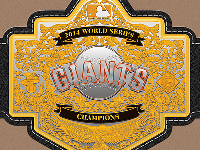 San Francisco Giants Title Belt awards sports trophy