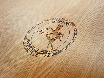 City of Clovis Seal city design illustration logo seal