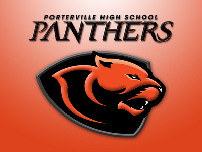 Porterville High School branding cougar lion logo mountain panthers porterville puma sports