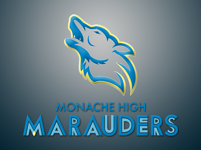 Monache High School american branding coyotes design illustration indian marauders native school sports wolf