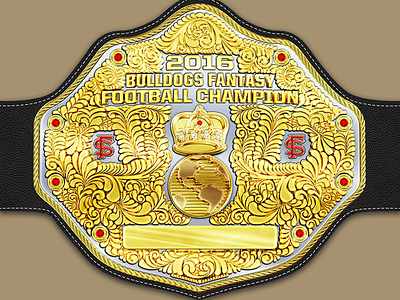 Big Gold Fantasy Football Title Belt