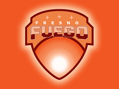 Fresno Fuego Football Club badge crest fire football fresno fuego heat orange soccer sports sun