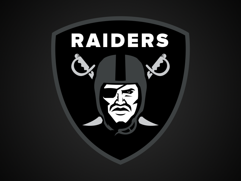 Old School Raiders Logo. 