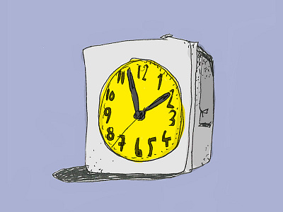 Sleepless Nights clock digital drawing illustration night sleepless