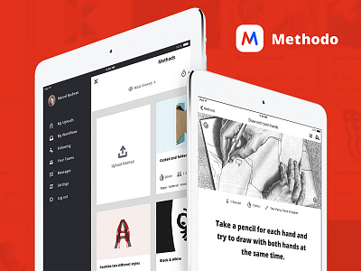 Methodo community creativity icon interface long form journalism methods network ui ux web work workflows