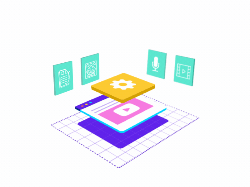 The Process animation design dribbble explainer gif animation isometric isometric art isometric design motion design ui ux web design