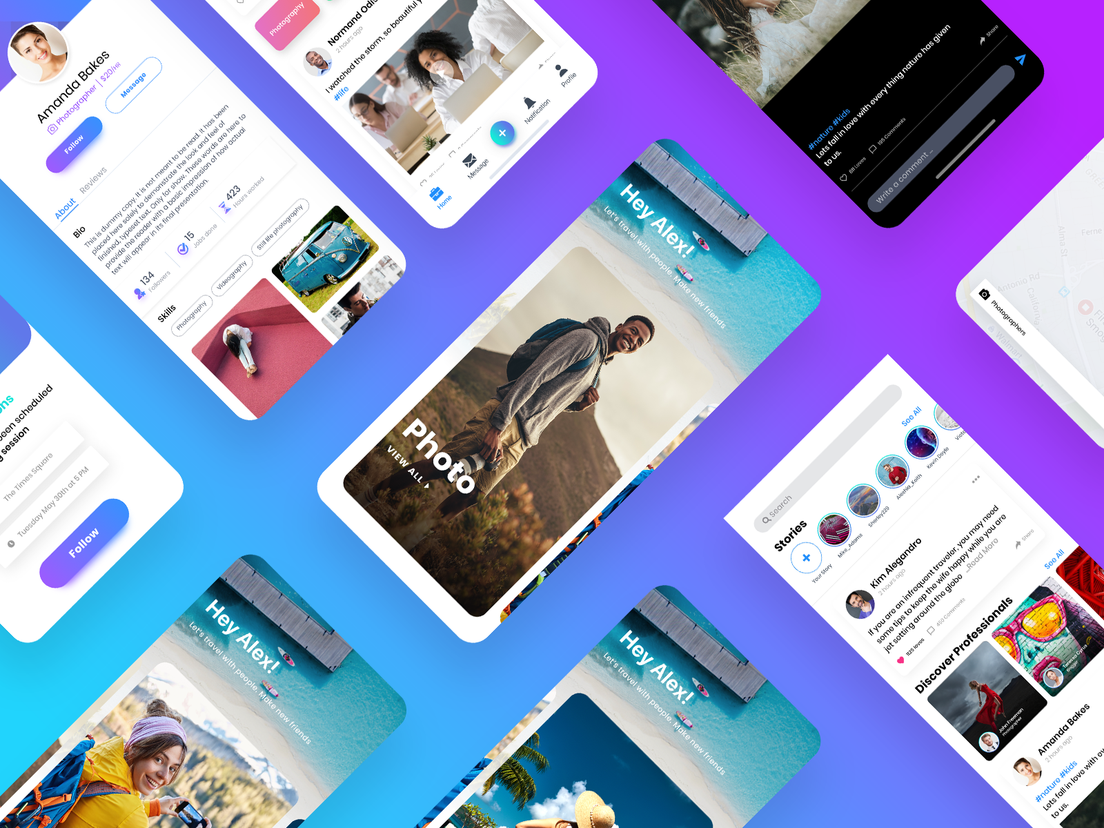 Social Platform App for Media Content Creation by PixVoice on Dribbble