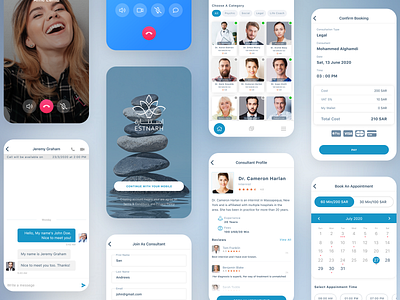 Online Medical Consultancy app design android app app design appointment consultant consulting design doctor doctor app health app interaction ios medical mobile app design modern design online ui ux