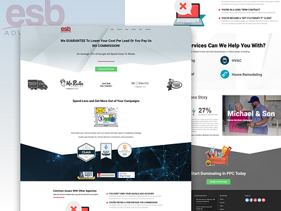 ESB Advertising | PPC Audit 📝 digital marketing agency landing page ppc