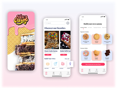 Ice Cream Sandwich Shop | Concept App 🍦