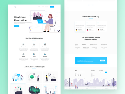 Design Agency  (Tidy)  Landing Page Design