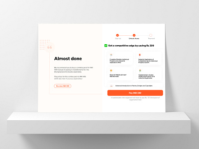 Onboarding and Payment design minimal ui ux web website