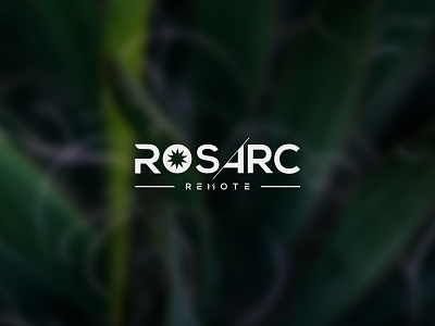 Rosarc remote corporate logo design