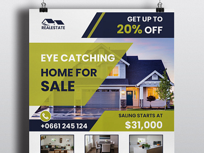 Home Sale Creative Flyer Design Template branding business flyer business flyer design corporate branding corporate design design flyer design house marketing mockup poster poster design promotions real estate real estate agency sale flyer