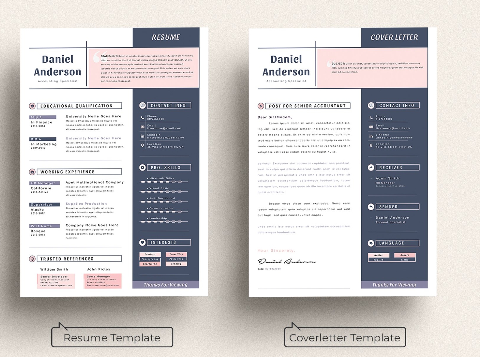 resume templates for mac pages free