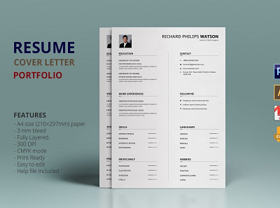 Resume template clean resume creative resume curriculum vitae cv template download free modern modern resume professional resume resume cv resume template template