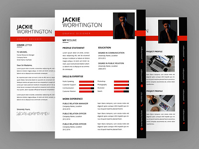 Download Jackie Graphic Resume Designer By Resume Templates On Dribbble