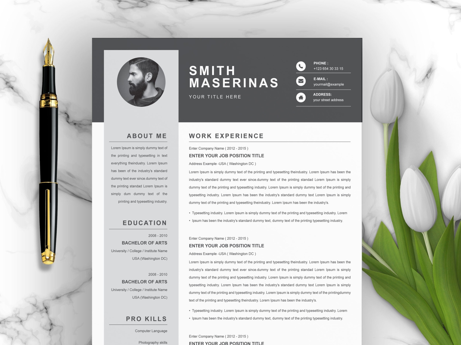 Professional Resume | Modern Resume by Resume Templates on ...