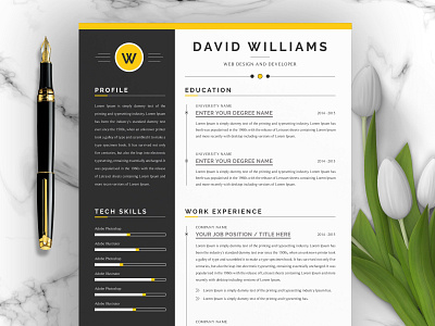 Word Resume Cover Letter Template By Resume Templates On Dribbble