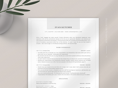 Modern ATS-friendly Resume Template, ATS-optimized CV ats clean clean resume creative resume curriculum vitae cv template download friendly minimal modern modern resume optimized professional resume resume template template