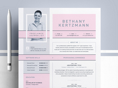 Cool & Creative CV / Resume Design for Freelance clean resume cool creative creative resume curriculum vitae cv template download freelance modern modern resume professional resume resume template template