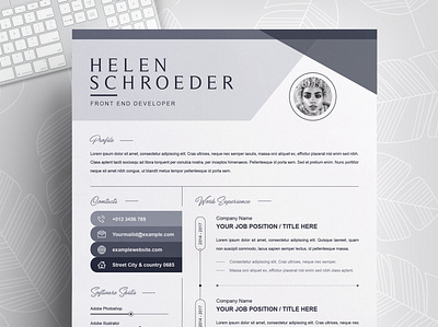 Resume Template / Professional CV Design Template clean resume creative resume curriculum vitae cv cv template design download free minimal resume modern modern resume professional professional resume resume resume design resume template template