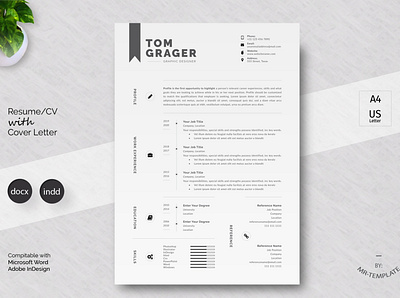 Resume/Cv Template clean resume creative resume curriculum vitae cv template download free modern modern resume professional resume resume cv resume template template