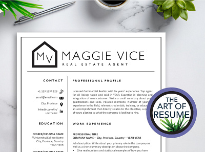 Realtor Resume, Real Estate Agent CV clean resume creative resume curriculum vitae cv cv design cv template download estate modern modern resume professional real realestate resume resume template template