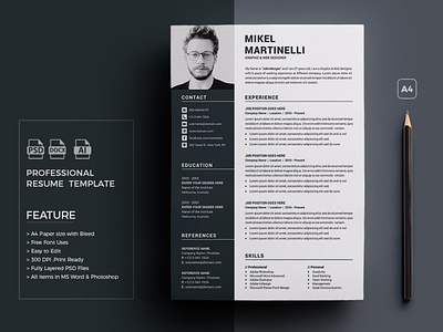 Free Word Resume Designs, Themes, Templates And Downloadable Graphic  Elements On Dribbble