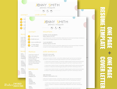 2020 | One Page Resume Template clean resume creative resume curriculum vitae cv template download free illustration modern modern resume one page onepage professional resume resume cv resume template template