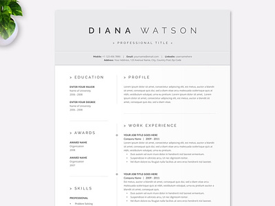 Resume/CV clean clean resume creative resume curriculum vitae cv cv template download download mockup free modern modern resume professional resume resume template template