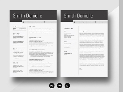 Resume clean resume creative resume curriculum vitae cv template modern modern resume professional resume resume template template