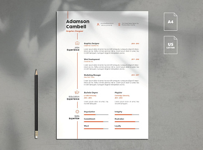 Minimalist Resume Template Vol. 9 clean resume creative resume curriculum vitae cv template download free minimalist modern modern resume professional resume resume cv resume template template templates