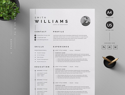 Resume/CV clean resume creative resume curriculum vitae cv cv template download download mockup free modern modern resume professional resume resume template template