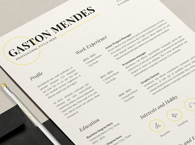 Resume Template and Cover Letter clean resume cover creative resume curriculum vitae cv cv template modern modern resume professional resume resume template template templates