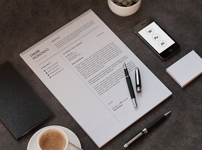 Word Resume & Cover Letter clean resume creative resume curriculum vitae cv template download free modern modern resume professional resume resume template template