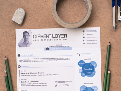 Graphic Blue Resume clean resume creative resume curriculum vitae cv template download free graphic modern modern resume professional resume resume template template