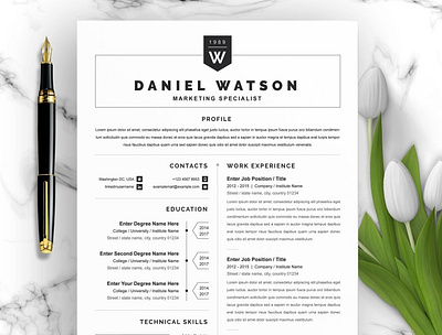 CV | Modern Resume | Resume Word clean resume creative resume curriculum vitae cv cv template modern modern design modern resume professional resume resume cv resume template template