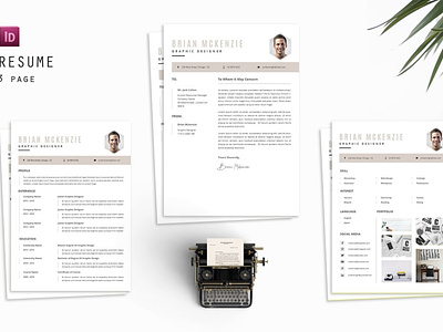 Brian Graphic Resume Designer clean resume creative resume curriculum vitae cv cv template download free graphicdesign modern modern resume professional resume resume template template