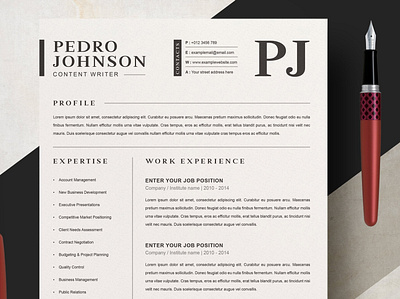 Clean Resume / CV Template with MS Word Cover Letter clean clean resume clean ui creative resume curriculum vitae cv template download free minimal resume modern modern resume professional resume resume cv resume template template