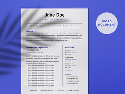Free Resume Download Designs Themes Templates And Downloadable Graphic Elements On Dribbble
