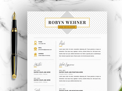 Creative Resume Template Instant Download clean resume creative creative design creative resume curriculum vitae cv cv template download free modern modern resume professional resume resume cv resume template template