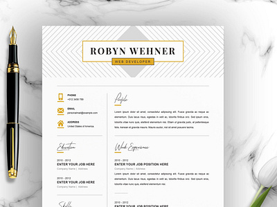 Creative Resume Template Instant Download clean resume creative creative resume curriculum vitae cv template instantdownload minimal resume modern modern resume professional resume resume template template templates