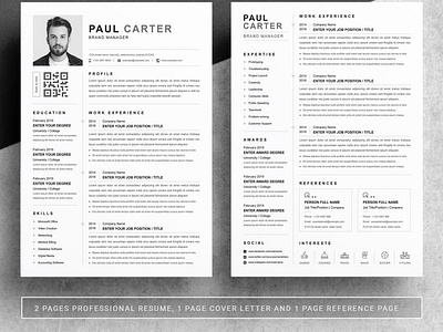 Resume Template Download For Word By Resume Templates On Dribbble
