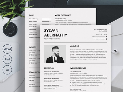 Minimalist Resume Template Word By Resume Templates On Dribbble
