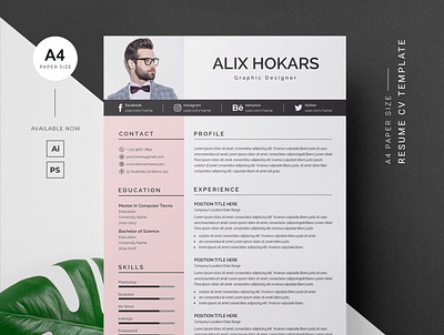 Resume/CV clean resume creative resume curriculum vitae cv template download download mockup free minimal resume modern modern resume professional resume resume template template