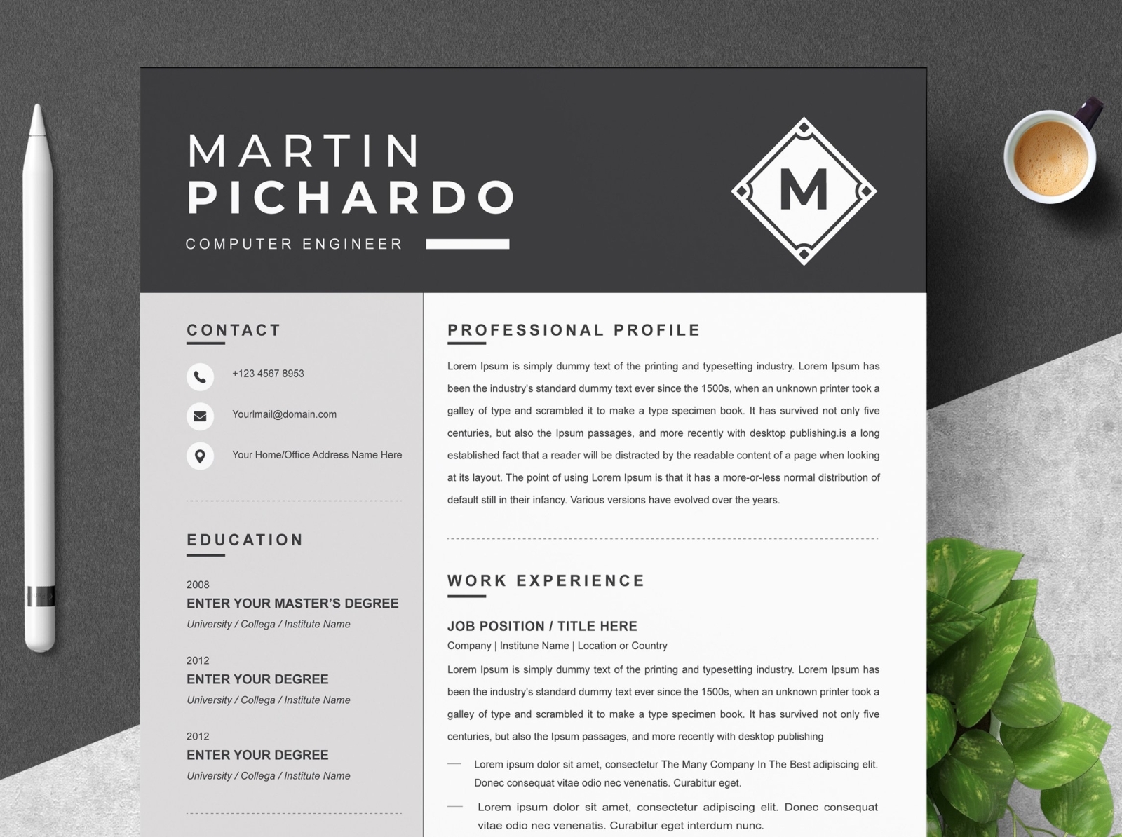 creative cv templates free download word