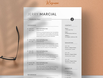 Resume/CV Word clean resume creative resume cv cv clean cv design cv resume cv resume template cv template cv word elegant minimal modern modern resume modern resume template multipurpose multipurpose template professional resume resume template resumes