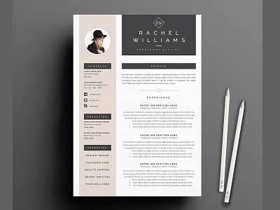 Resume Template 4 page pack | Sultry a4 blogger clean resume cover letter creative resume curriculum vitae cv cv template minimal minimal resume modern modern cv modern resume professional professional resume resume resume template template us letter word template