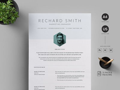 Resume/CV a4 clean resume creative resume curriculum vitae cv cv template design doc minimal minimal resume modern modern cv modern resume professional professional resume resume resume template template